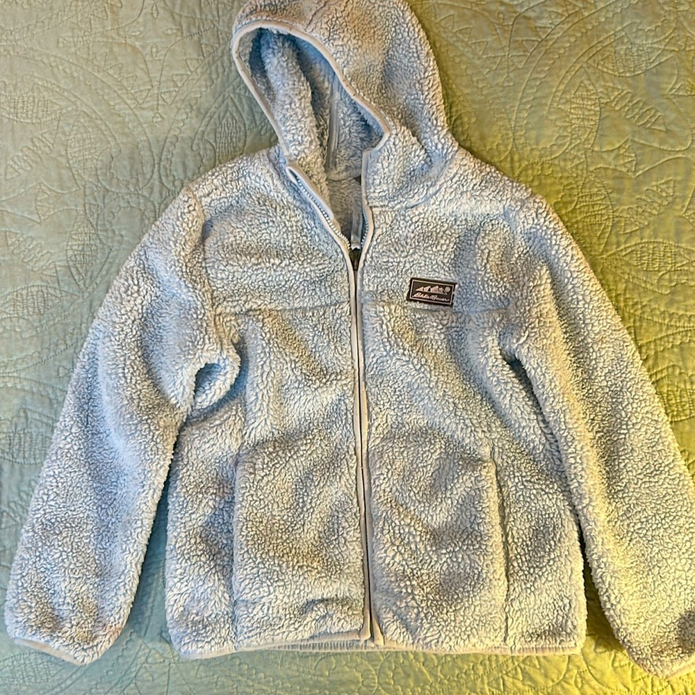 Eddie Bauer fuzzy fleece. Size S (7/8)